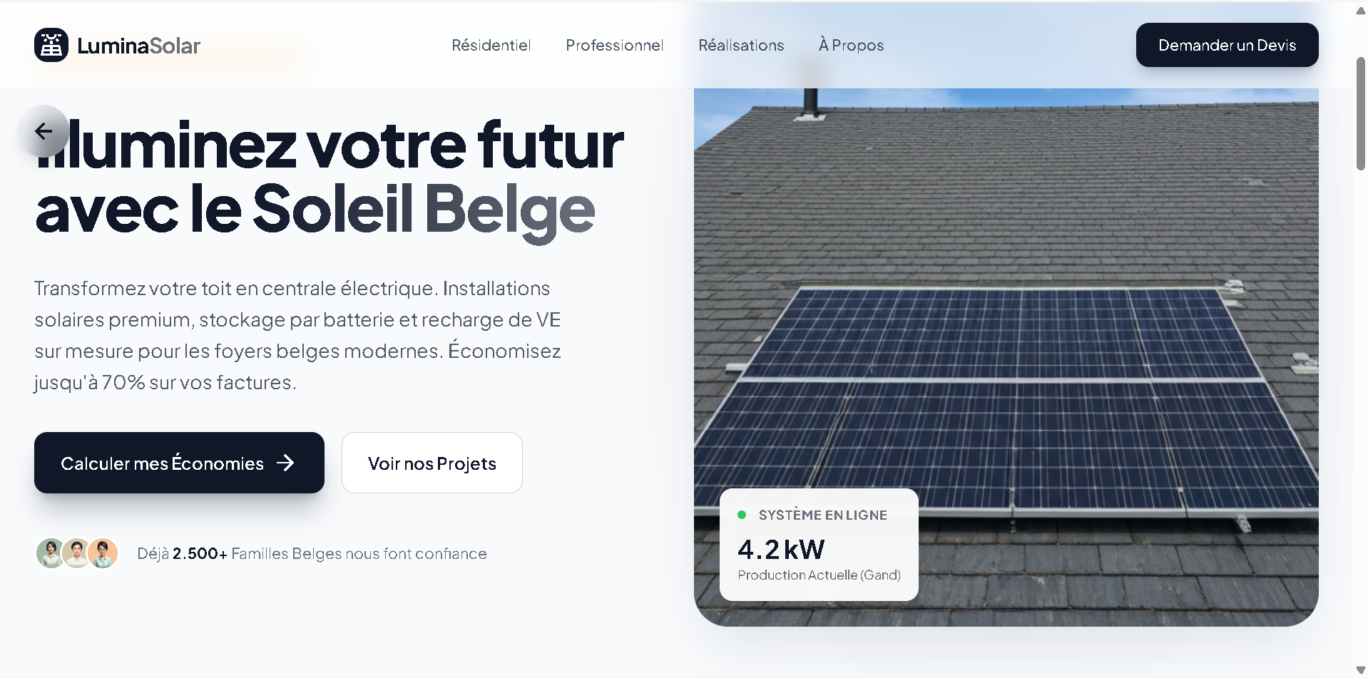 Lumina Solar Website